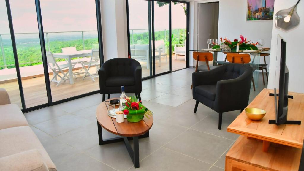 Posezení v ubytování Le Gaetana Hotel