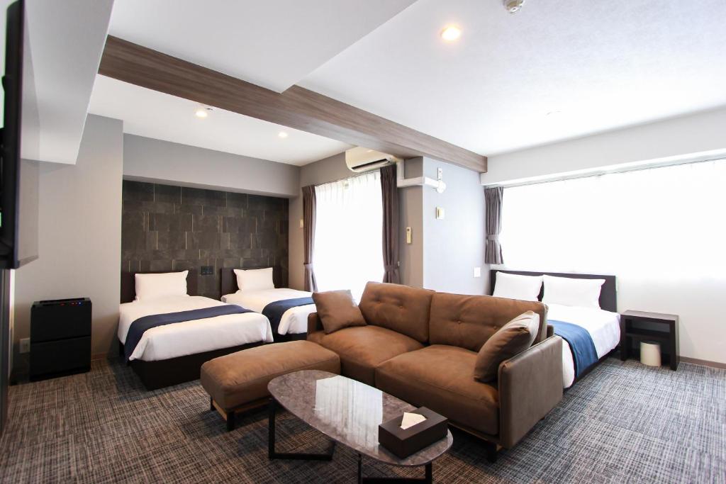 Χώρος καθιστικού στο 慶 -Kei- HOTEL AND APARTMENT