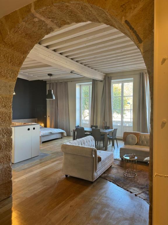 Posezení v ubytování Le panorama