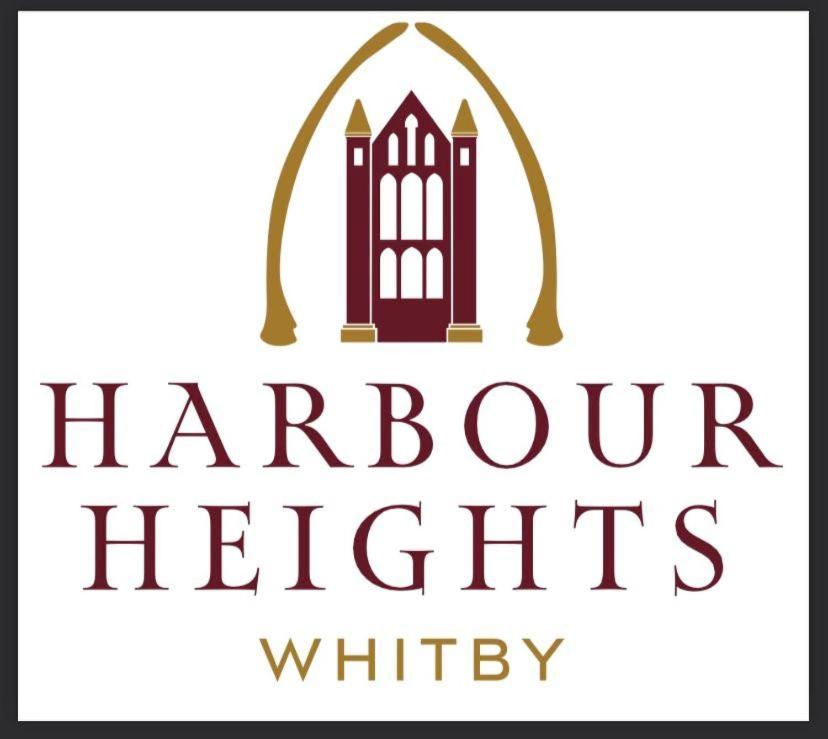 a logo for harvard heights which reads harcourt heights at Harbour Heights Whitby in Whitby