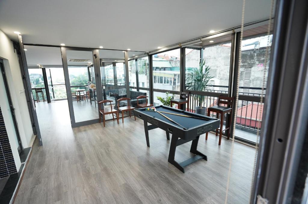 Biliár nebo kulečník v ubytování An Nguyen Boutique Hotel