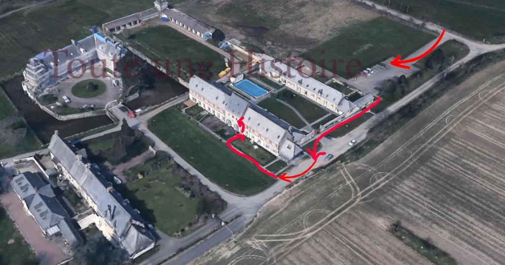 Letecký snímek ubytování Toute une Histoire