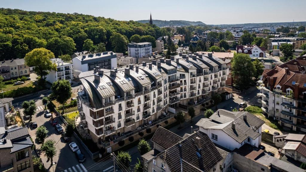 Výhľad na mesto Międzyzdroje alebo výhľad na mesto priamo z apartmánu