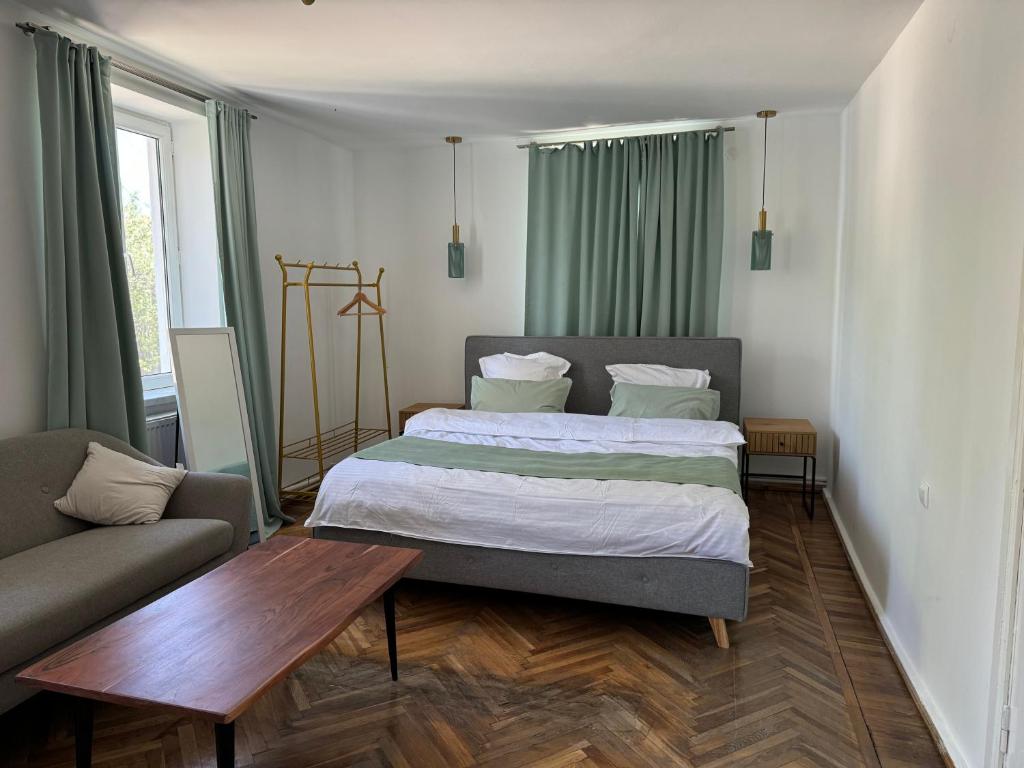 Postel nebo postele na pokoji v ubytování Kantora19