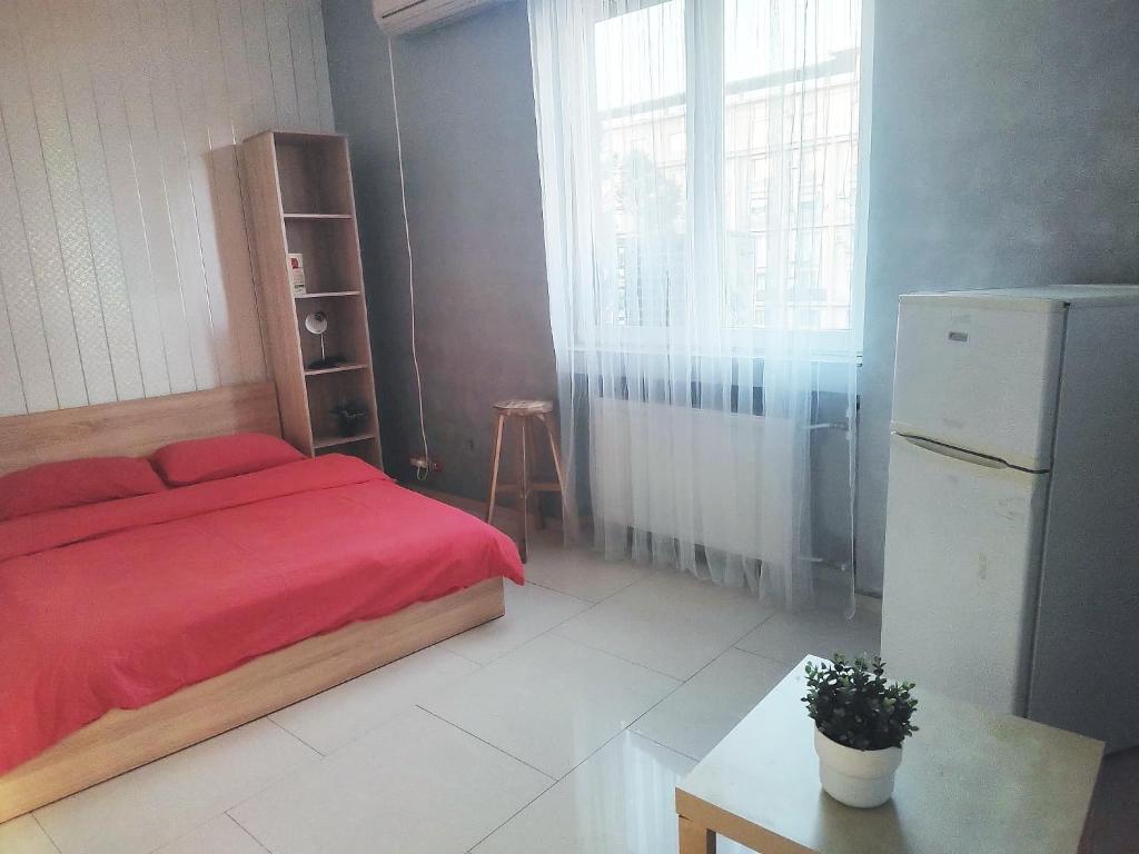 Postel nebo postele na pokoji v ubytování Old town Bucharest- Shared Apartment