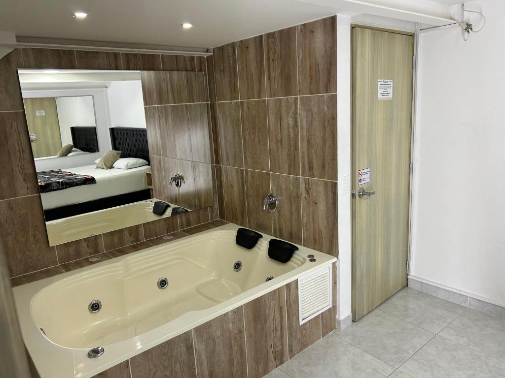Koupelna v ubytování Hotel Urbano 70