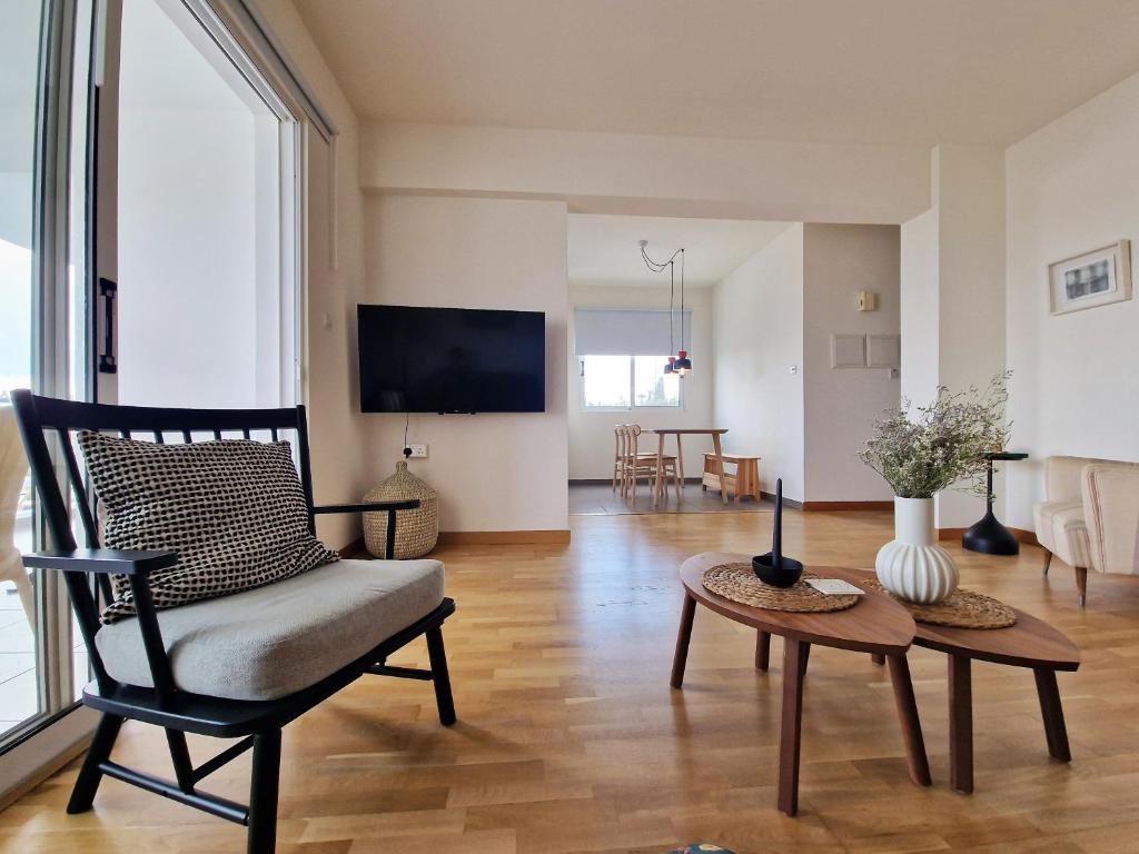 TV a/nebo společenská místnost v ubytování STAY Space View Apartment