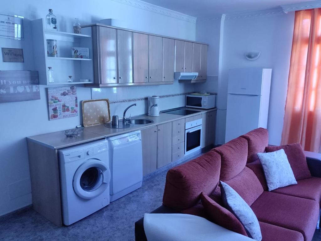 Kuchyň nebo kuchyňský kout v ubytování Casa Reyes Fataga