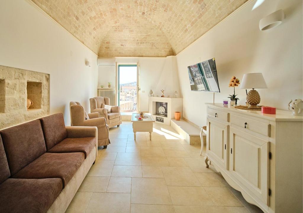 Posezení v ubytování Casa Riscatto Suite
