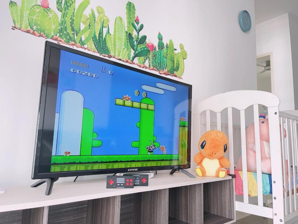TV a/nebo společenská místnost v ubytování DPristine Legoland Walk5min 2RB CozyhouseMax8pax