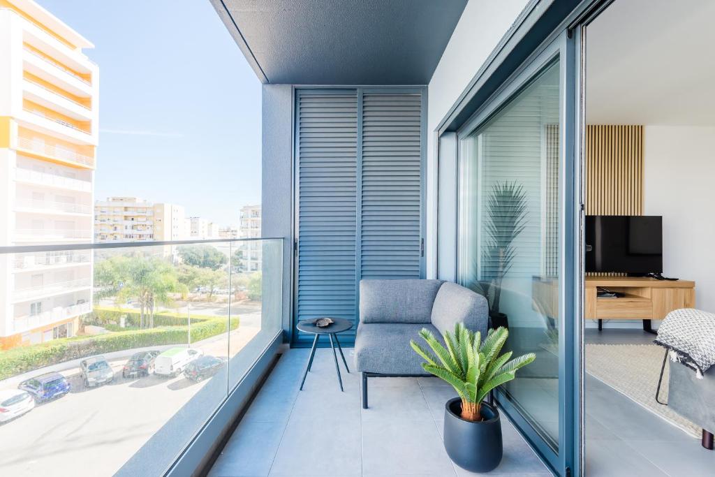 Balkón nebo terasa v ubytování Modern condo Praia da Rocha,Terracos Da Ciudade