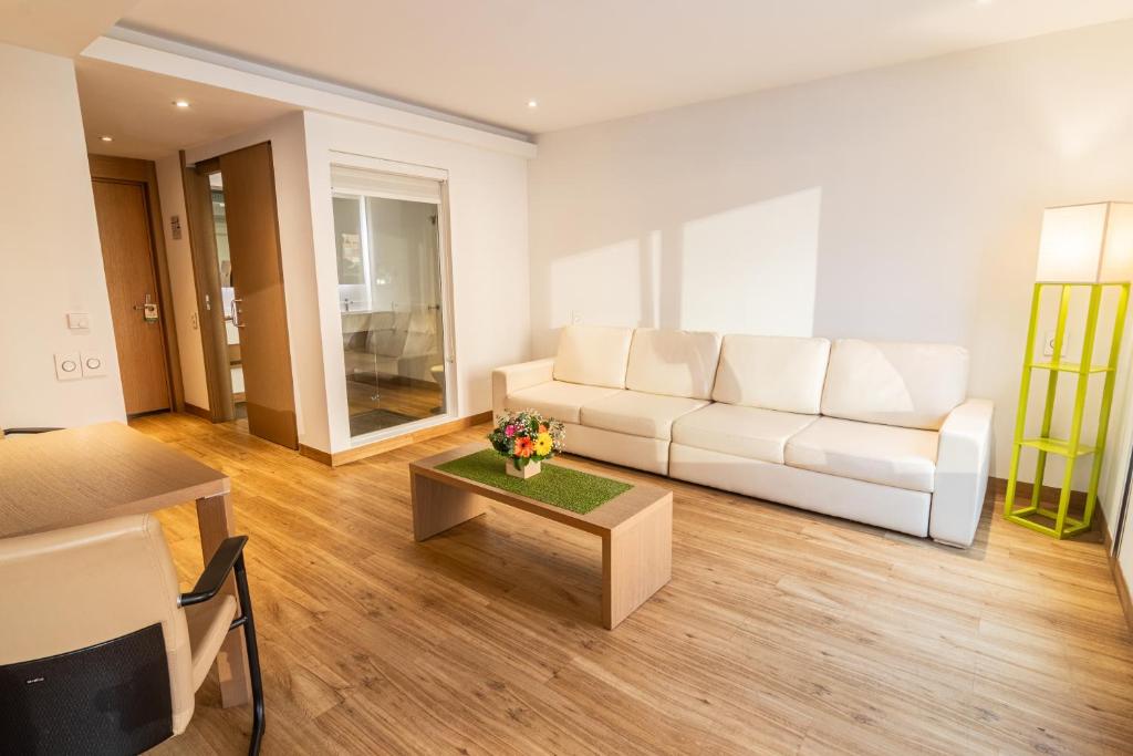 Posezení v ubytování Biohotel Organic Suites