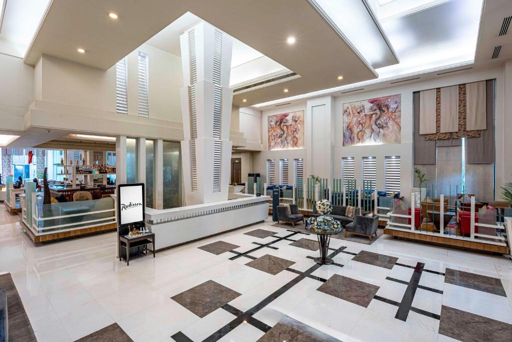Fitness centrum a/nebo fitness zařízení v ubytování Radisson Noida