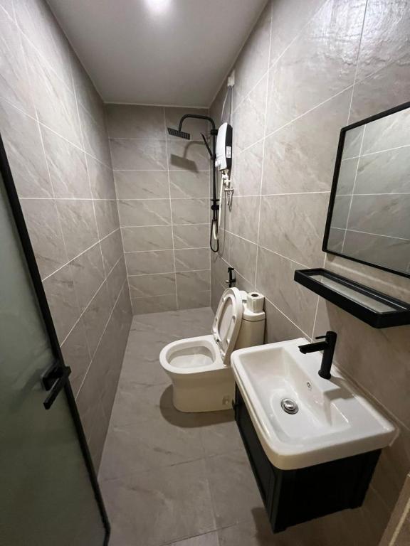 Koupelna v ubytování Kangsar KK Hotel