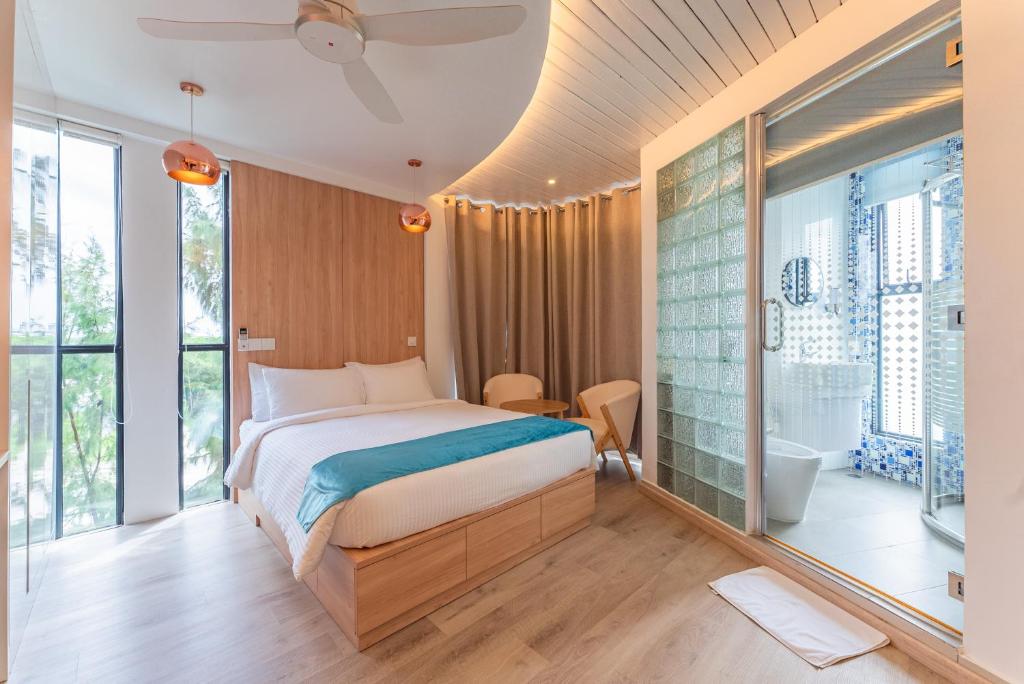 Postel nebo postele na pokoji v ubytování Hotel Star Shell