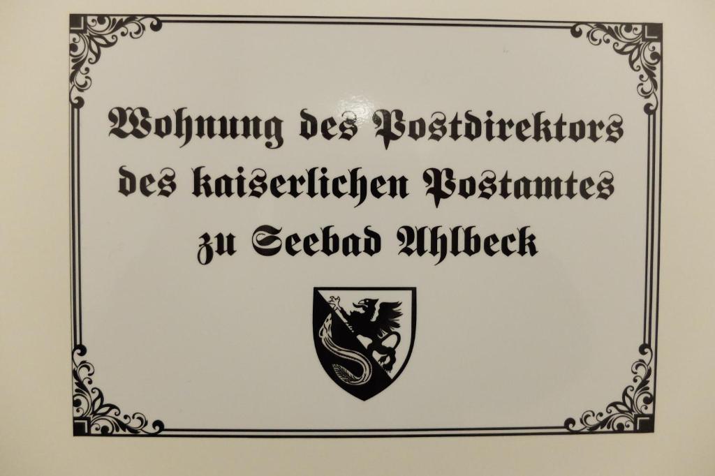 Certifikát, hodnocení, plakát nebo jiný dokument vystavený v ubytování Pension Domke