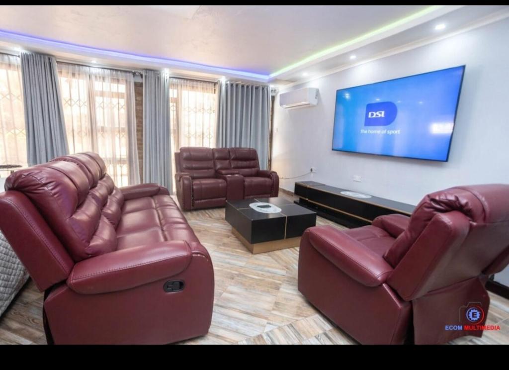 Posezení v ubytování Mathanda Guest House