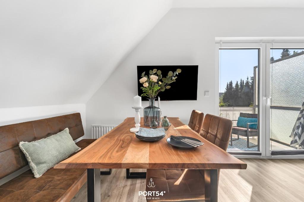 TV a/nebo společenská místnost v ubytování FW Happy Lounge Haffkrug