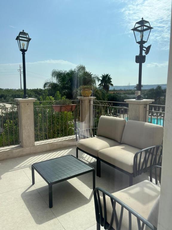 A balcony or terrace at Badiula