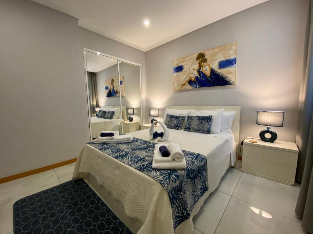 Ένα ή περισσότερα κρεβάτια σε δωμάτιο στο Iris House AL Azores