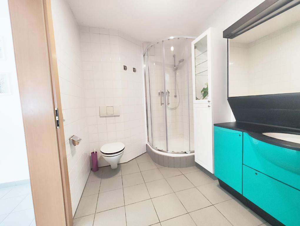 Koupelna v ubytování Wohnung in traumhafter Lage!