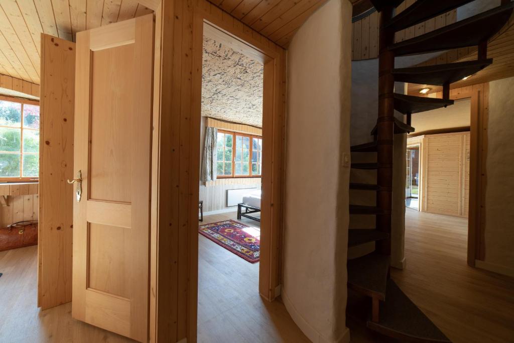 Postel nebo postele na pokoji v ubytování Tanzhaus