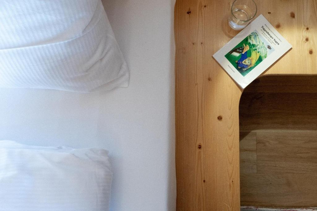 Postel nebo postele na pokoji v ubytování Tanzhaus