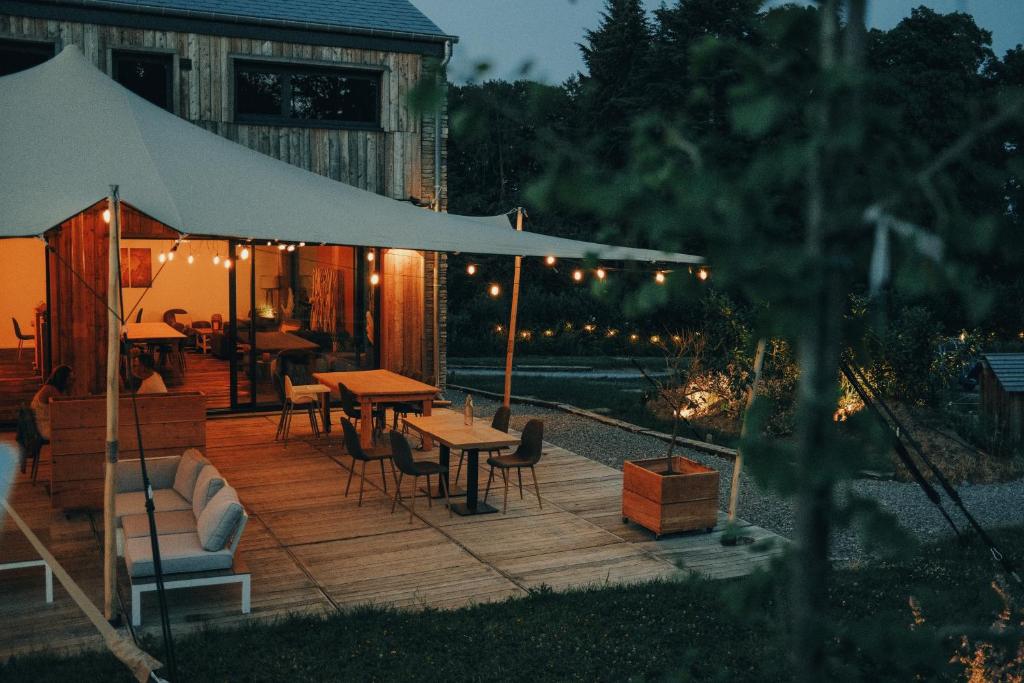 Zahrada ubytování Le Domaine de Bra