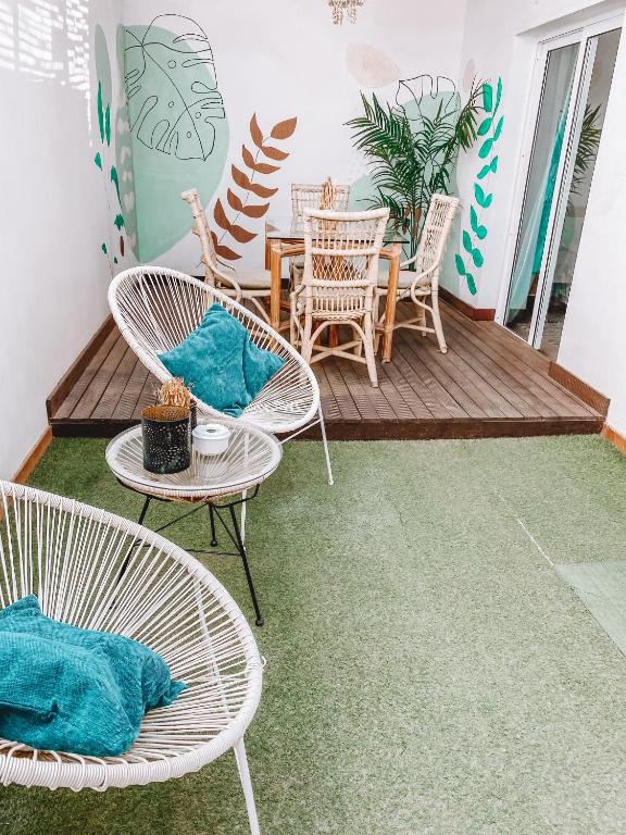 Posedenie v ubytovaní Bamboo Apartment