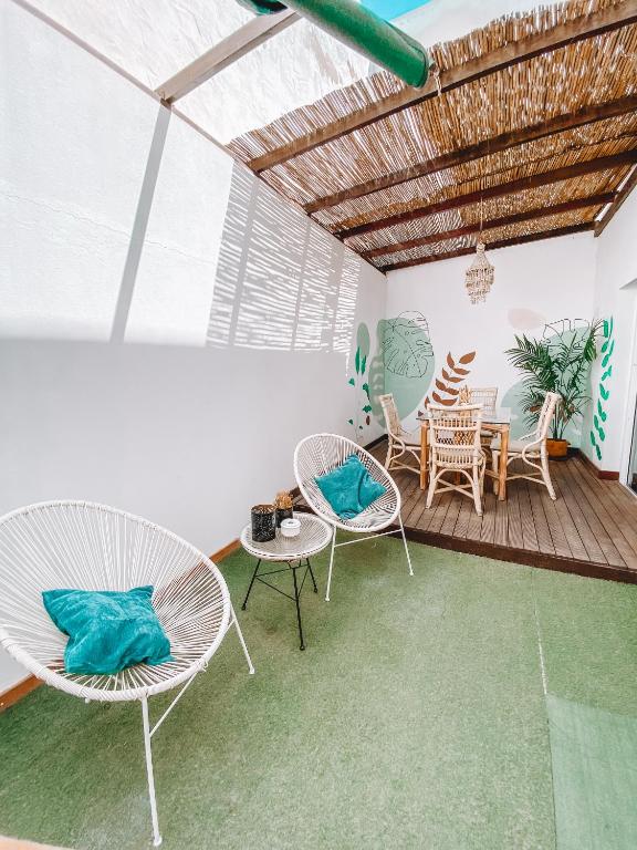 Posedenie v ubytovaní Bamboo Apartment