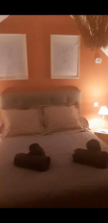 Postel nebo postele na pokoji v ubytování cocon d'Eden