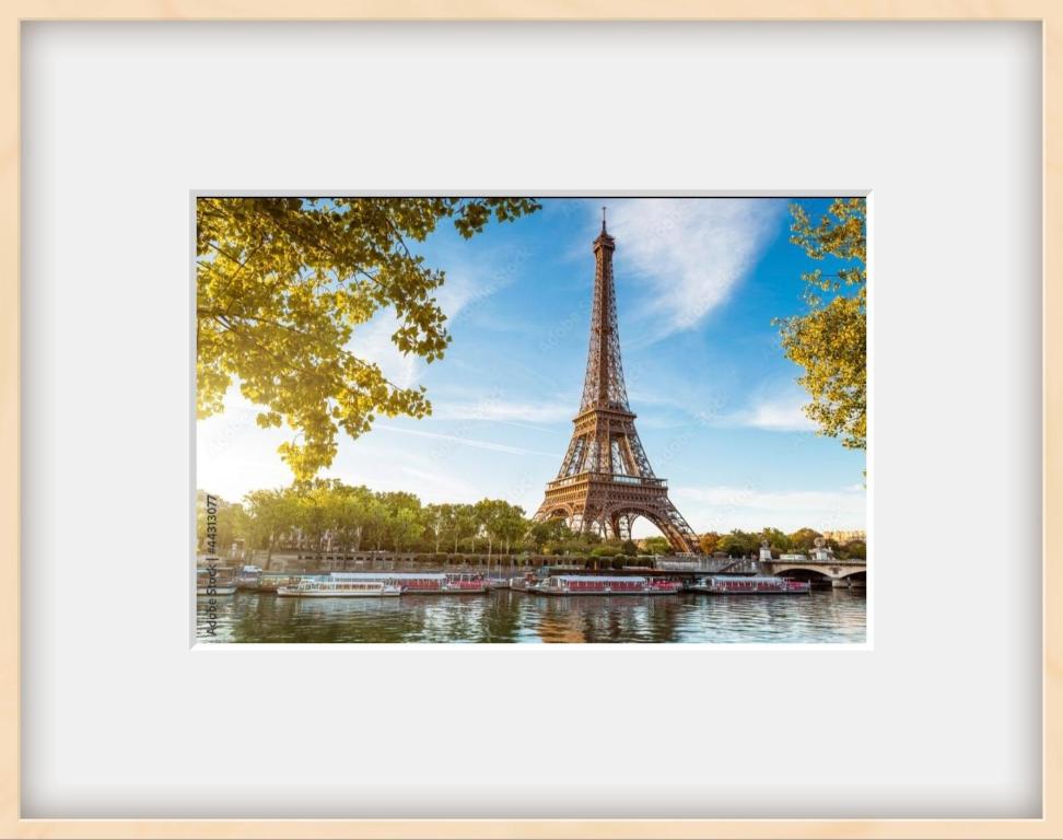 a picture of the eiffel tower in paris at Jardin Briand in Champigny-sur-Marne