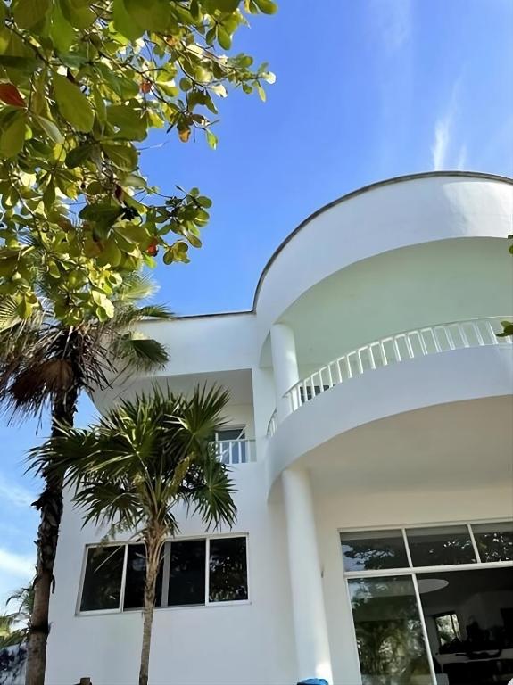 Balkón nebo terasa v ubytování Cabaña Mangle Frente a la Playa