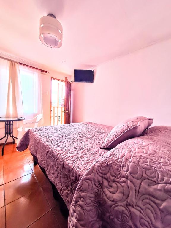 Postel nebo postele na pokoji v ubytování Habitacion y Baño Privado
