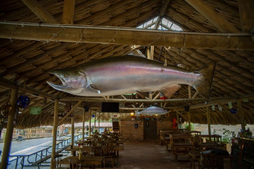 Restaurace v ubytování Refugio Natural Guarne