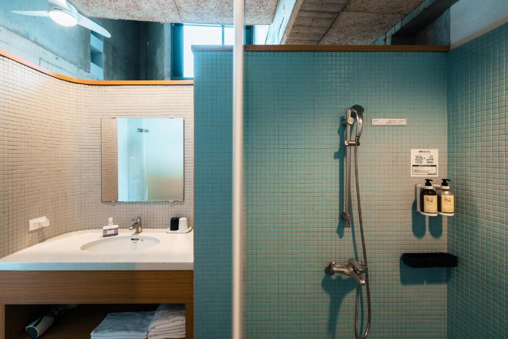 A bathroom at The Light