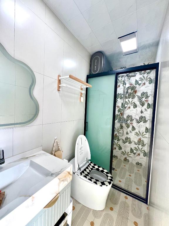 Koupelna v ubytování Gubeikou Great Wall Yunyeshu Boutique Guesthome
