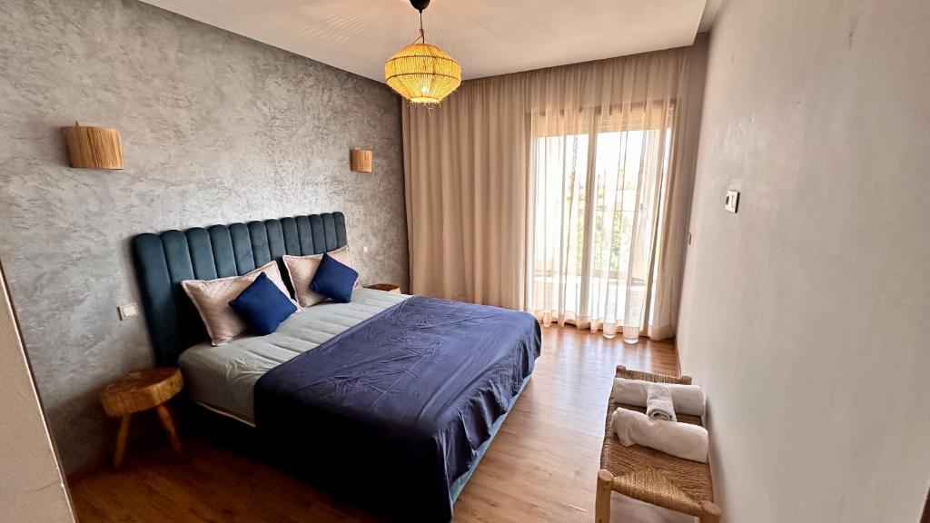 Voodi või voodid majutusasutuse Pearl Garden Studio Cozy Panoramic Charming sunny Terrace Piscine toas