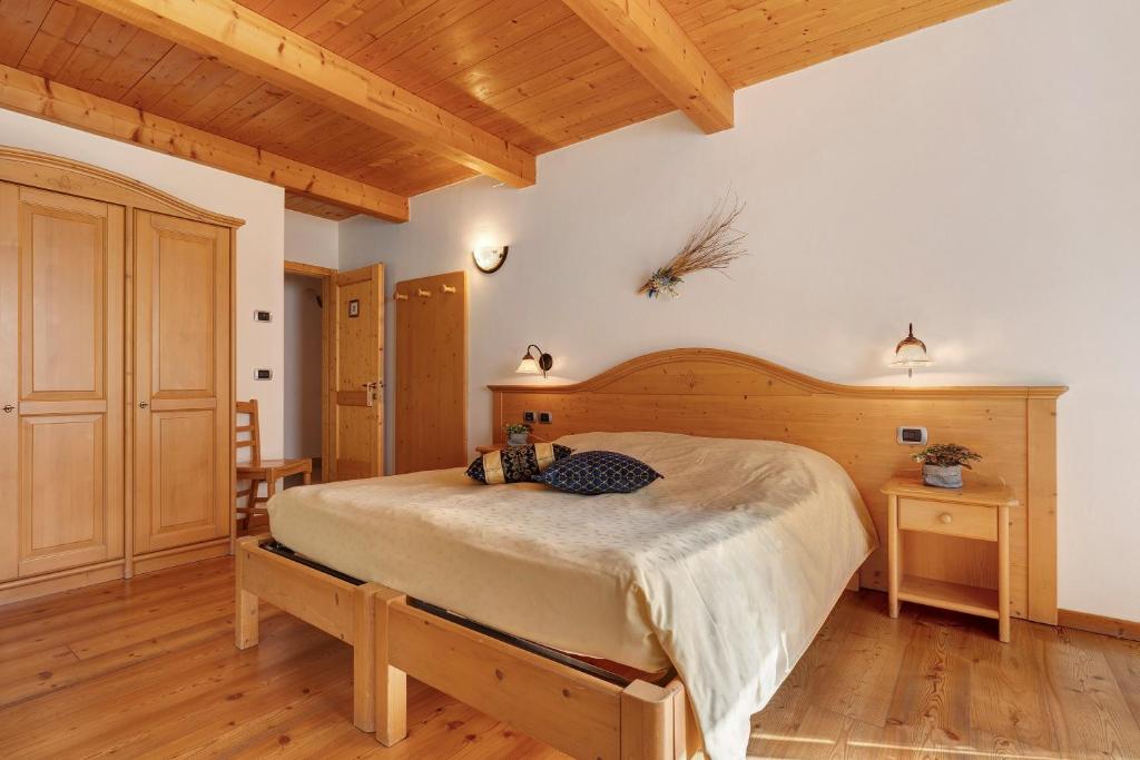 Postel nebo postele na pokoji v ubytování Agritur Maso Pan