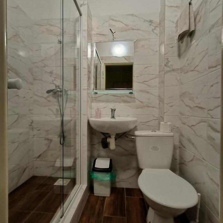 A bathroom at Rekreačné zariadenie Javorinka
