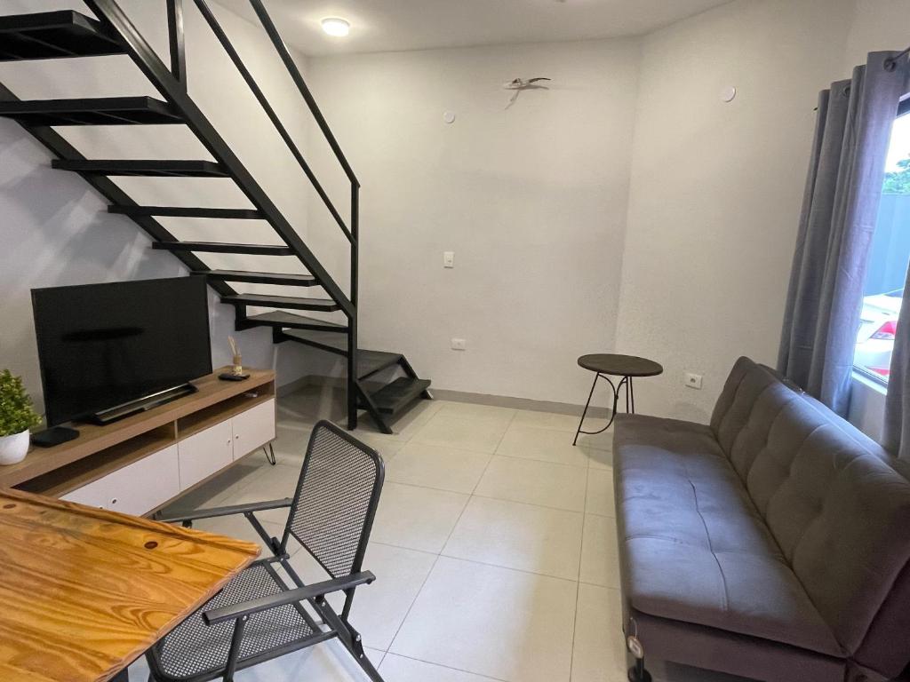 Posezení v ubytování CDE Duplex Rent - 3 Dormitorios
