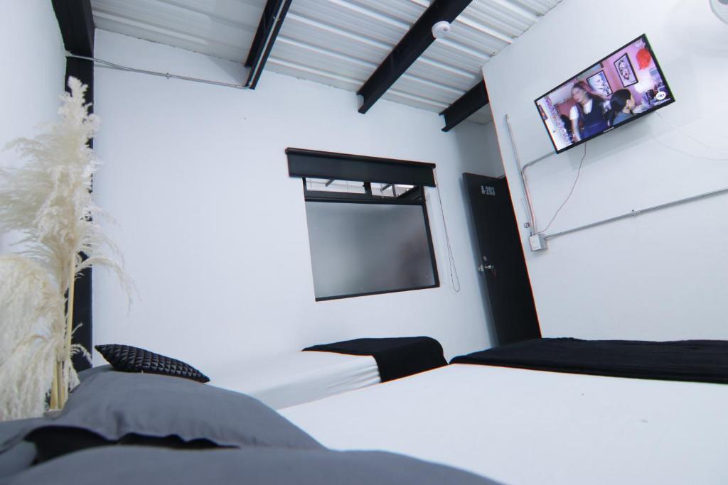 TV a/nebo společenská místnost v ubytování Hotel Casa Laureles Malibú