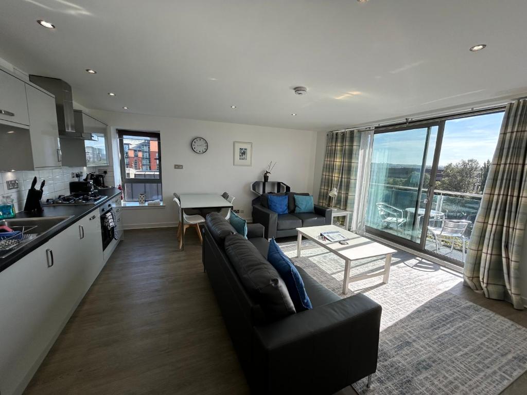 O zonă de relaxare la Principal Apartments - Clyde Waterfront Apartments