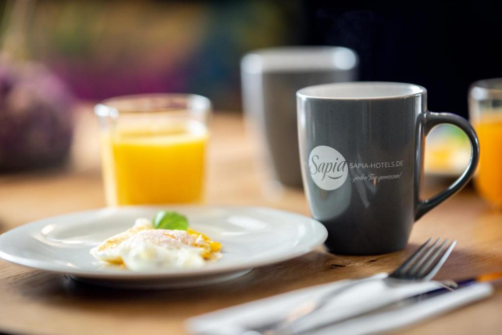Možnosti snídaně pro hosty v ubytování Sapia Hotel Rheinsberg