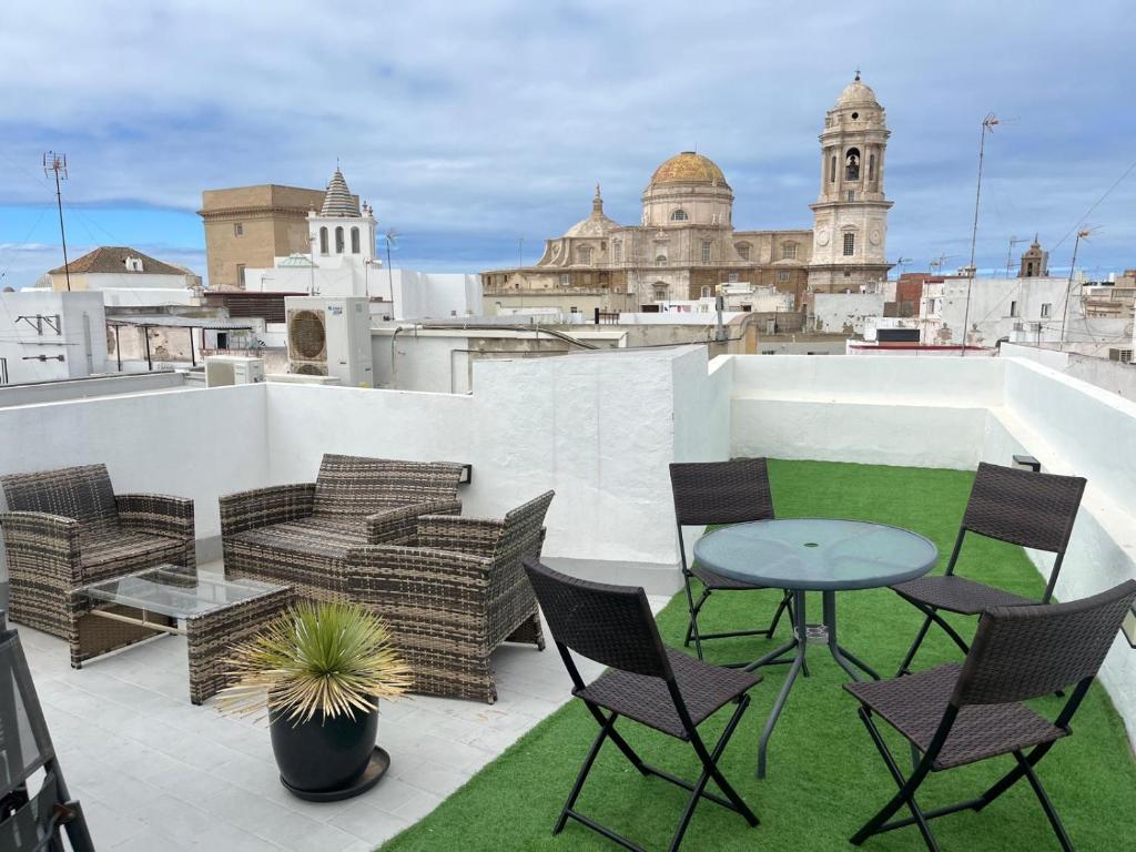 Balkoni atau teres di Hidden Gem Penthouse El Mesón
