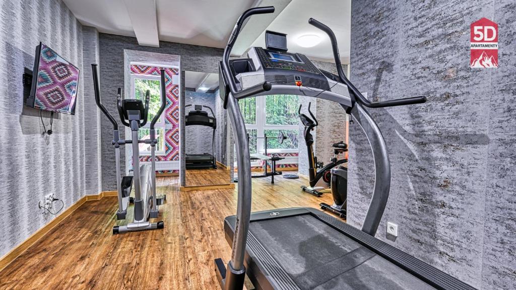 Posilňovňa alebo fitness centrum v ubytovaní Apartament SPA 44 Resort Kozubnik blisko Szczyrk- 5D Apartamenty