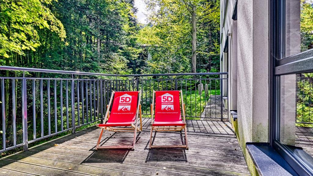 Balkón alebo terasa v ubytovaní Apartament SPA 44 Resort Kozubnik blisko Szczyrk- 5D Apartamenty