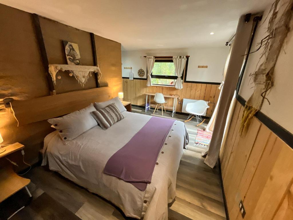 Postel nebo postele na pokoji v ubytování La Colmena eco lodge