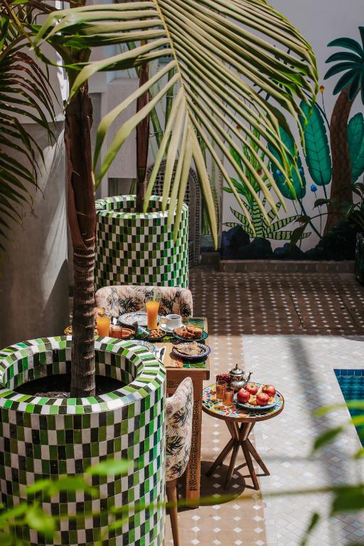 Posezení v ubytování Riad Assouel et Spa By La Siredrah