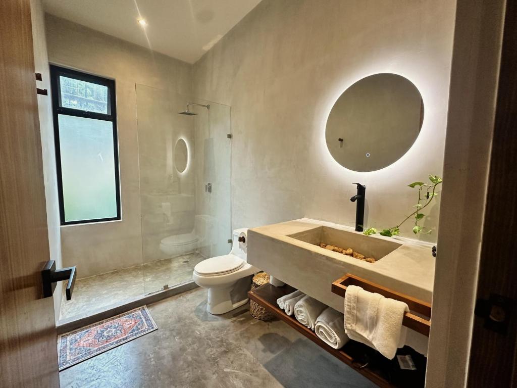 Koupelna v ubytování Casa Kobaab Tulum